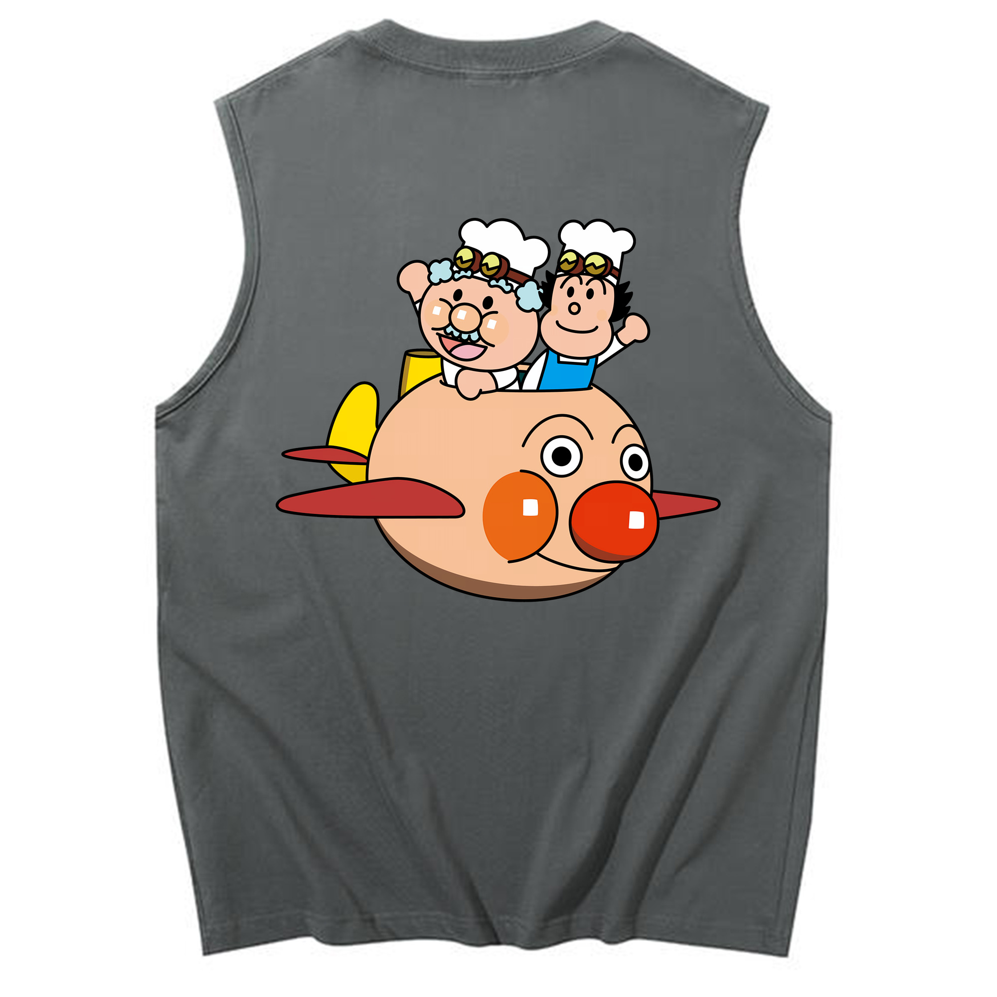 （画像用） アンパンマン Anpanman コットン100％タンクトップ（背面プリント）